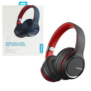 LENOVO SLUŠALICE BLUETOOTH HD200 crno-crvene